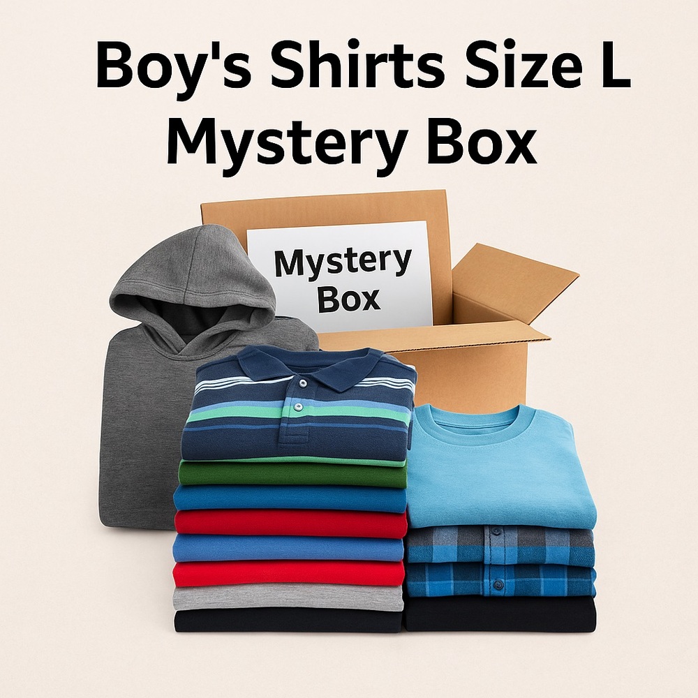 Boy’s Shirts Size L Mystery Bundle Box